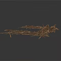 Natural Dried Arbor Branches Featuring Rustic Twisted Texture For Decorative Use 3d model