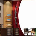 NoblePets Exhibition Booth With Cat Ear Roof White Cat Statue Pet Supplies Display Photo Wall