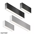 Modern Minimalist Ceiling Lights In Black White Silver Sleek Rectangular Design For Home