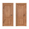 Classic Wooden Hinged Doors With Natural Wood Texture For Interior Home Use