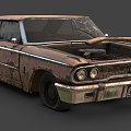 Destroyed 1960 s Coupe 3d model