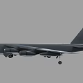 Gray Military Fighter Jet Side View With Twin Engines And Extended Landing Gear