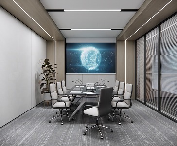 Modern Conference Room 3d model