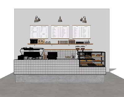 Modern Cashier Coffee Bar Cashier Combination 3d model Modern Cashier Coffee Bar Cashier Combination 3d model