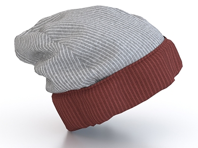 Knitted Hat Warm Hat 3d model