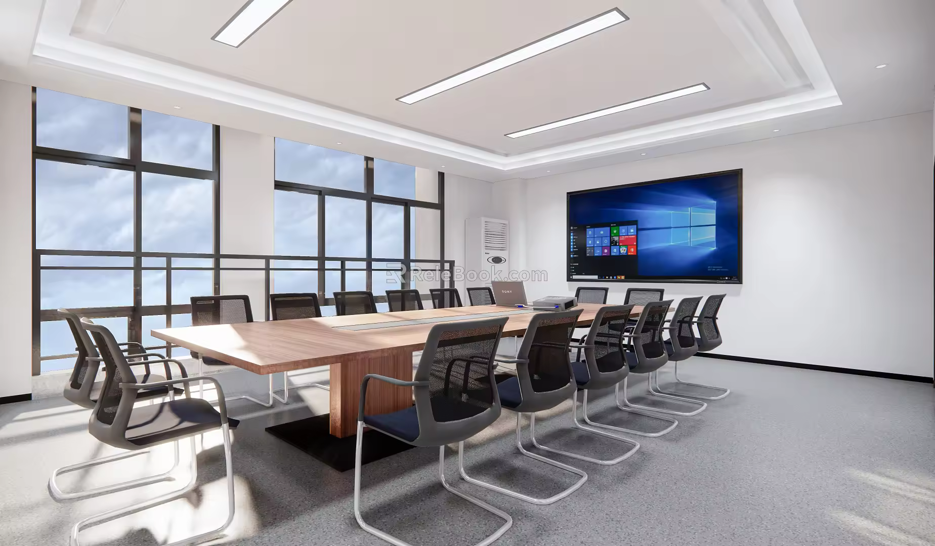 Modern Meeting Room Meeting Tables and Chairs 3d model