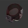 Modern Gray Protective Helmet With Sleek Design And Transparent Visor