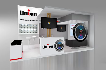 Modern Exhibition Video Audio Equipment Exhibition Booth Exhibition Hall Exhibition Temporary Exhibition Expo 3d model