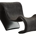 Contemporary Accent Chair With Stylish Curved Design And Upholstered Surface For Modern Living Spaces