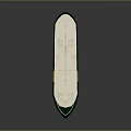 Modern Yacht Sailing by Speedboat 3d model