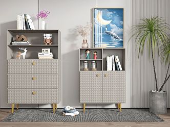 modern chest of drawers 3d model