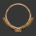 Elegant Gold Fashion Ring With Wing Design And Central Gemstone Decoration