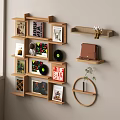 Modern Bookshelf Modern Wall Bookshelf Magazine Rack CD Magazine 3d model