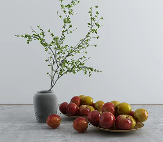 Modern fruit plate 3d model