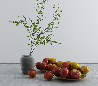 Modern fruit plate 3d model