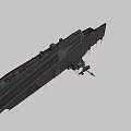 Charles de Gaulle aircraft carrier R91 3d model
