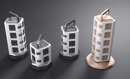 Modern socket 3d model