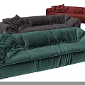 Comfortable Modern Sectional Sofa Collection With Colorful Upholstery And Soft Cushions