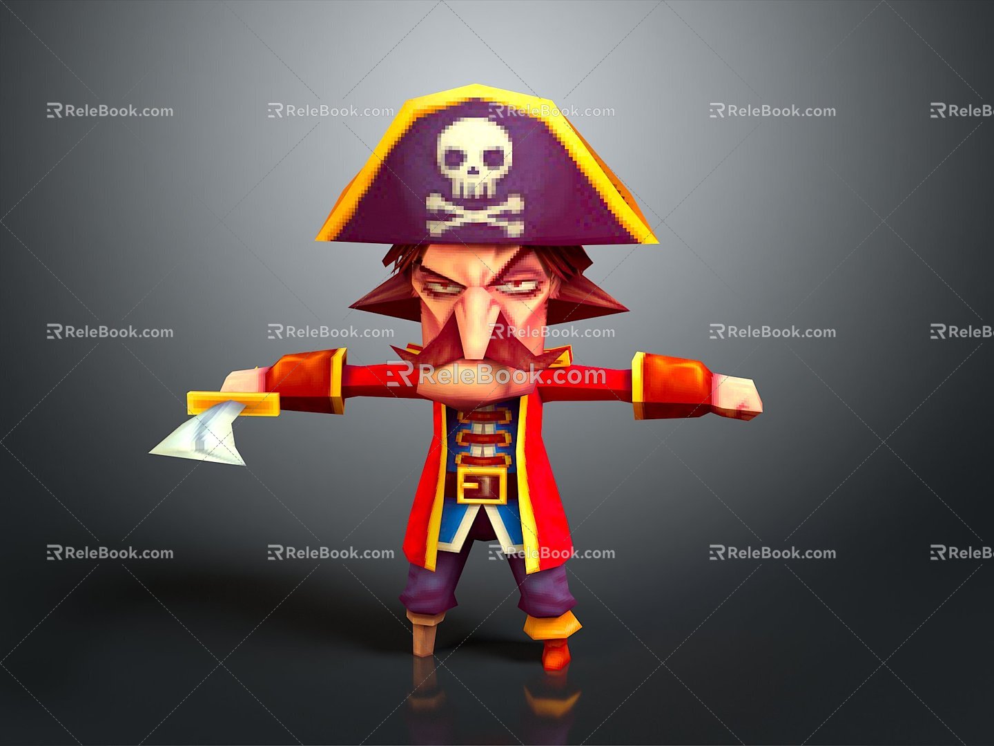 Pirates of the Caribbean Viking Warrior Viking Viking Warrior Samurai Soldier Guard 3d model