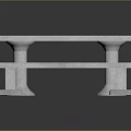 Sturdy Stone Outdoor Table With Matching Benches For Garden Patio Use