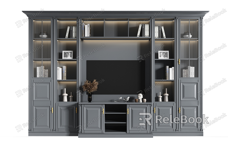 American TV background cabinet TV cabinet model