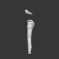 White Bra And White Leggings With Pink Patterns Fashion Apparel Design