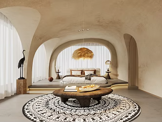 King Room Guest Room 3d model