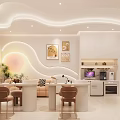 Modern Beauty Salon Interior With Comfortable Sofas Beauty Products Display And Decorative Flowers