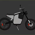 Modern Electric Motorcycle With Sleek Black Gray Design And Red Brake Calipers