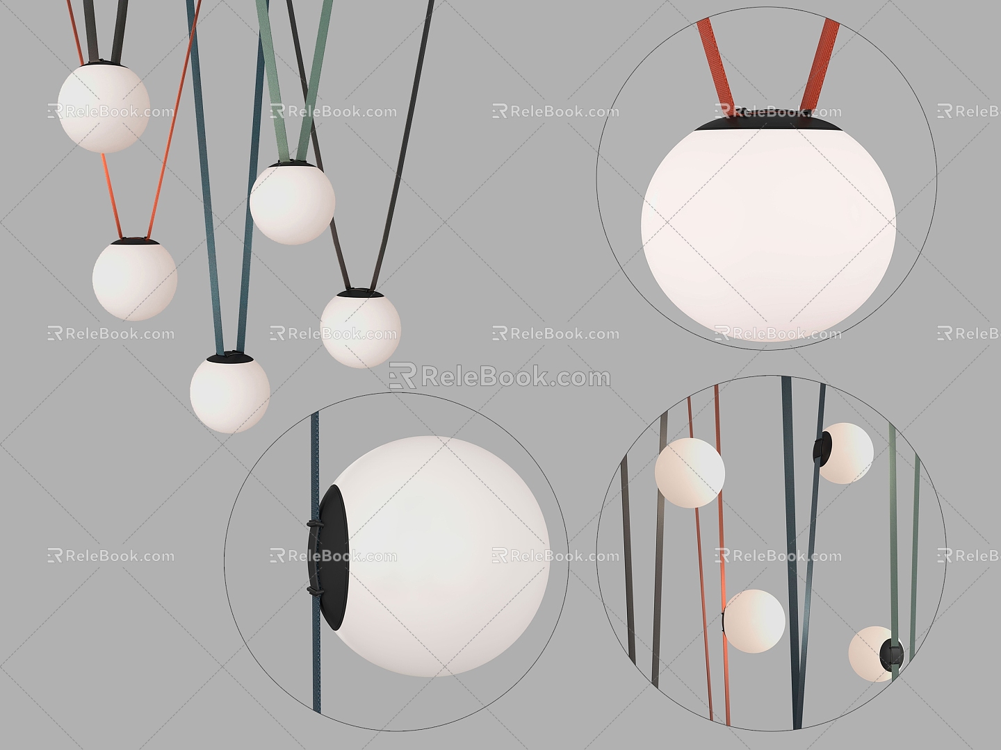 Modern Minimalist Spherical Chandelier Chandelier Spherical Chandelier 3d model