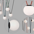 Modern Minimalist Spherical Chandelier Chandelier Spherical Chandelier 3d model