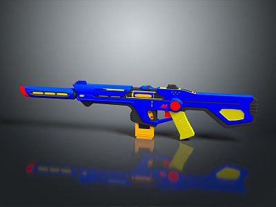 rifle semi-automatic rifle combat rifle battle rifle carbine war rifle attack rifle 3d model