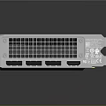 High Performance Graphics Card With Dual Fans Black Silver Design Carbon Fiber Texture