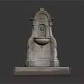 Stone Garden Ornament with Carved Details Mossy Top Square Base and Drainage Grill