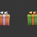 Colorful Decorative Gift Boxes Featuring Ribbon Bows In Various Bright Colors