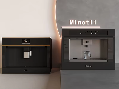 Minotli Black Modern Kitchen Appliances With Sleek Design And Functional Features 3d model