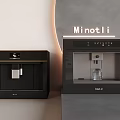 Minotli Black Modern Kitchen Appliances With Sleek Design And Functional Features 3d model