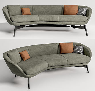 Modern Multiplayer Sofa 3d model