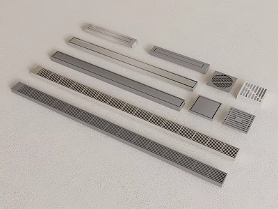 Various Types Of Ventilation Grilles And Vents 3d model
