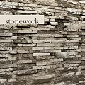 Modern culture stone wall 3d model