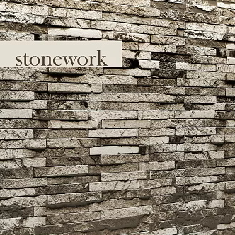 Modern culture stone wall 3d model