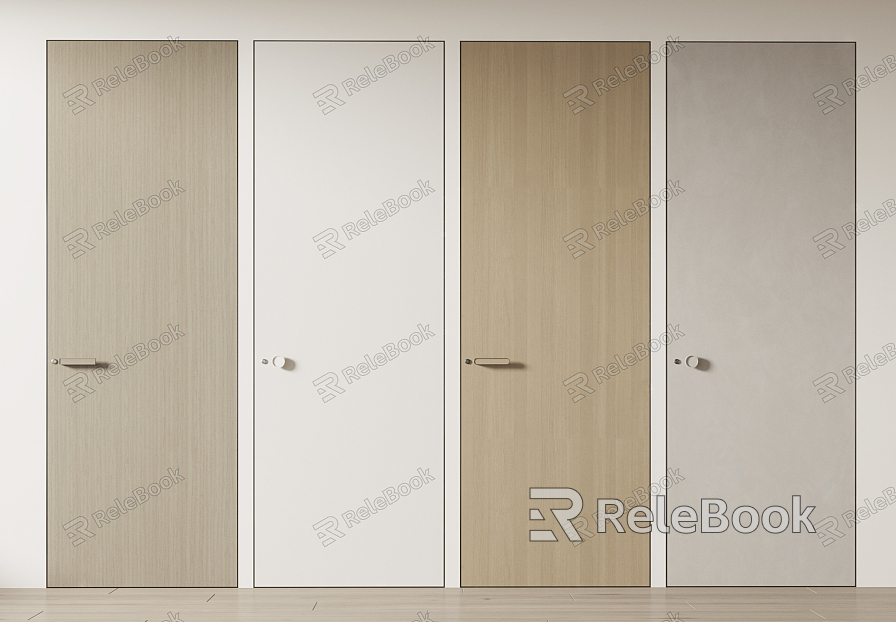 Modern swing door minimalist door model