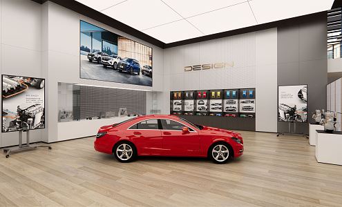 Hyundai 4S store display area 3d model