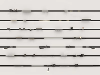 Modern LED Downlights And Spotlights With Recessed Design For Home And Commercial Lighting 3d model