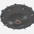 UFO flying saucer spaceship alien spaceship spaceship 3d model