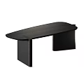 Elegant Modern Black Table Design With Smooth Textured Tabletop And Sturdy Legs 3d model