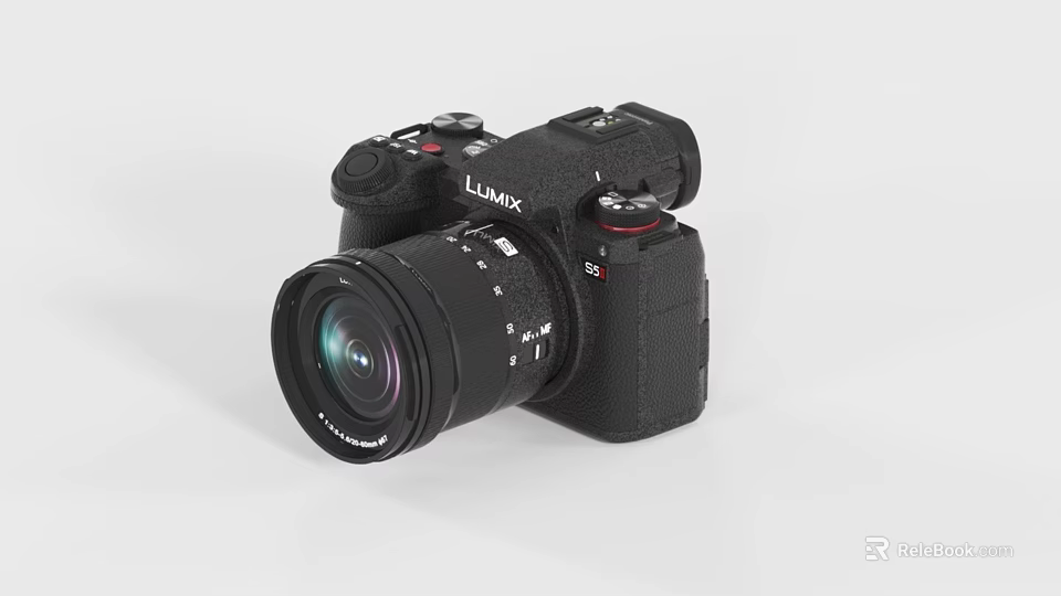 Lumix Professional Digital Camera As Commercial Photography Equipment With High Resolution Lens 3d model 