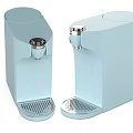 Two Light Blue Modern Water Dispensers With Sleek Design For Home Daily Use Appliances