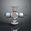 Metallic Modular Lighting Combination With Precise Dimension Marked Structural Installation Components