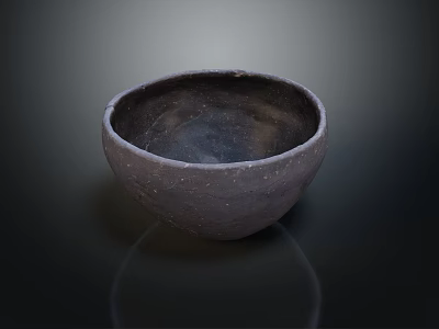 Rustic Kitchen Dinnerware Set Featuring Handcrafted Ceramic Bowl With Natural Texture 3d model